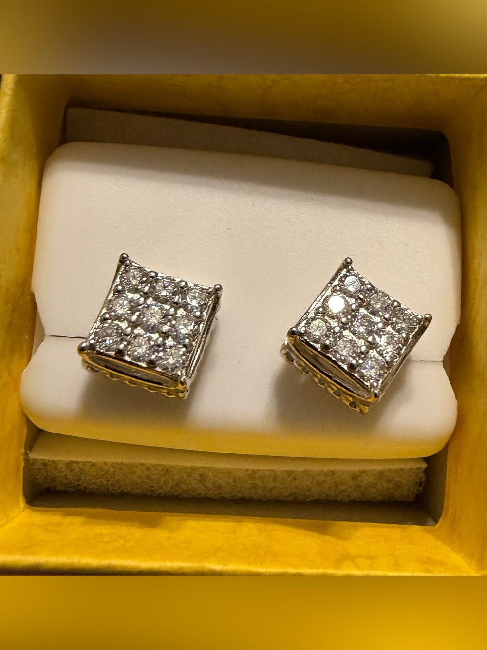 925 Sterling Silver Moissanite 1.00 CTW Stud Earrings